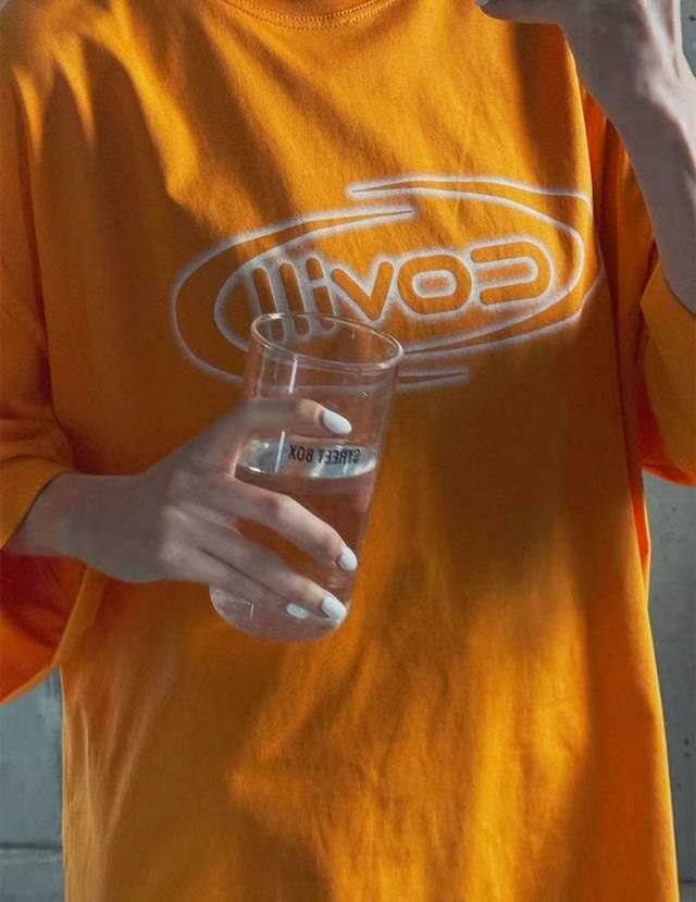 OverSize英文字短袖Tee COVILL-184T