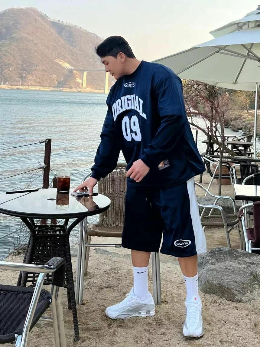 拼色英文字短褲 COVILL-187P