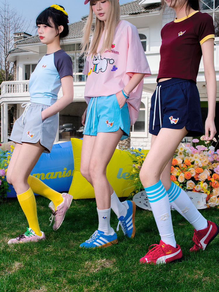 LEMANISM 臘腸狗貼布 短褲