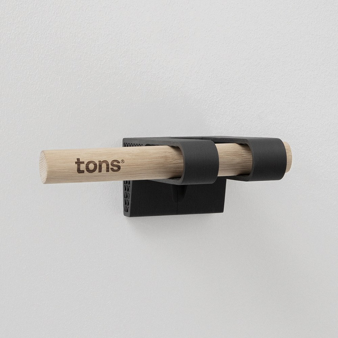 【Tons Bike】自行車實木直立壁掛架 / 淺木色