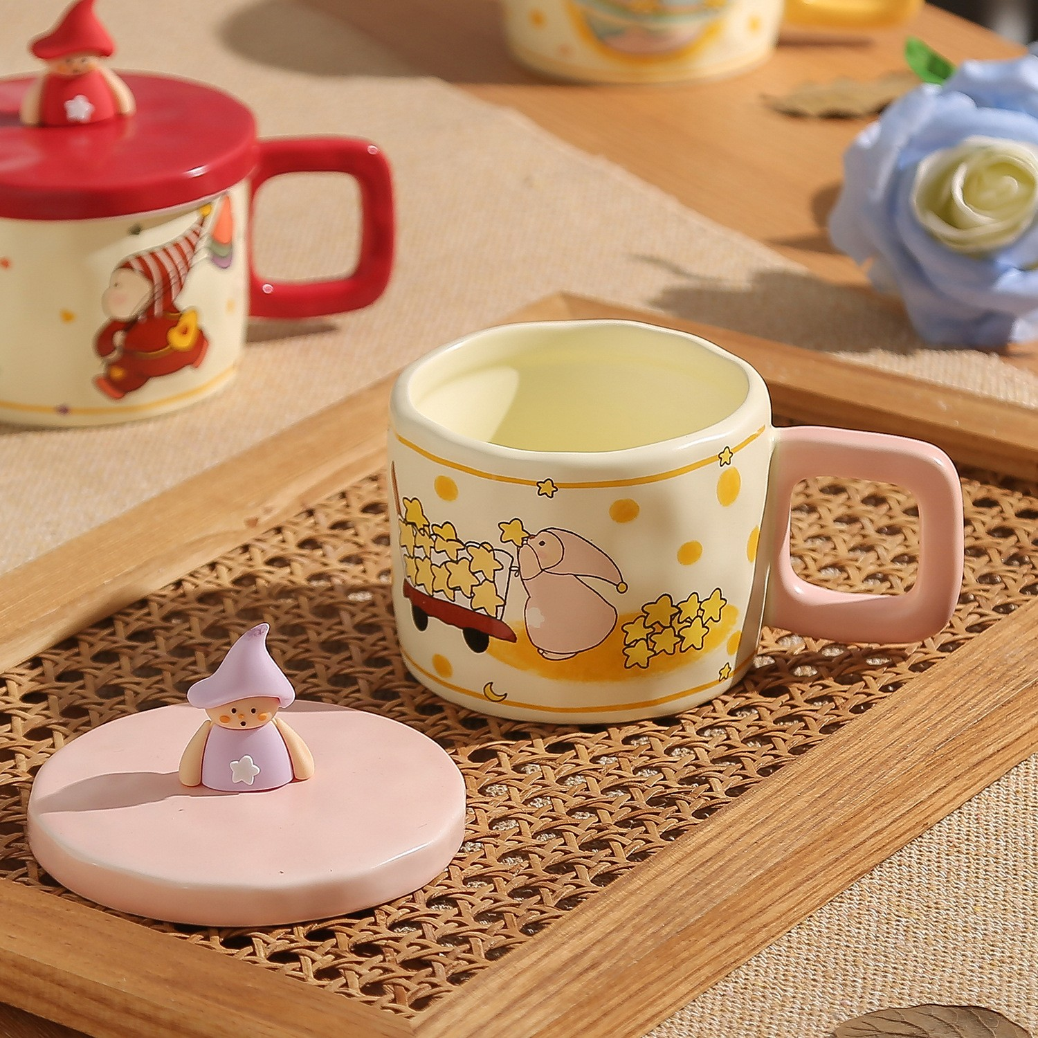Cute Little Star Mug with Lid