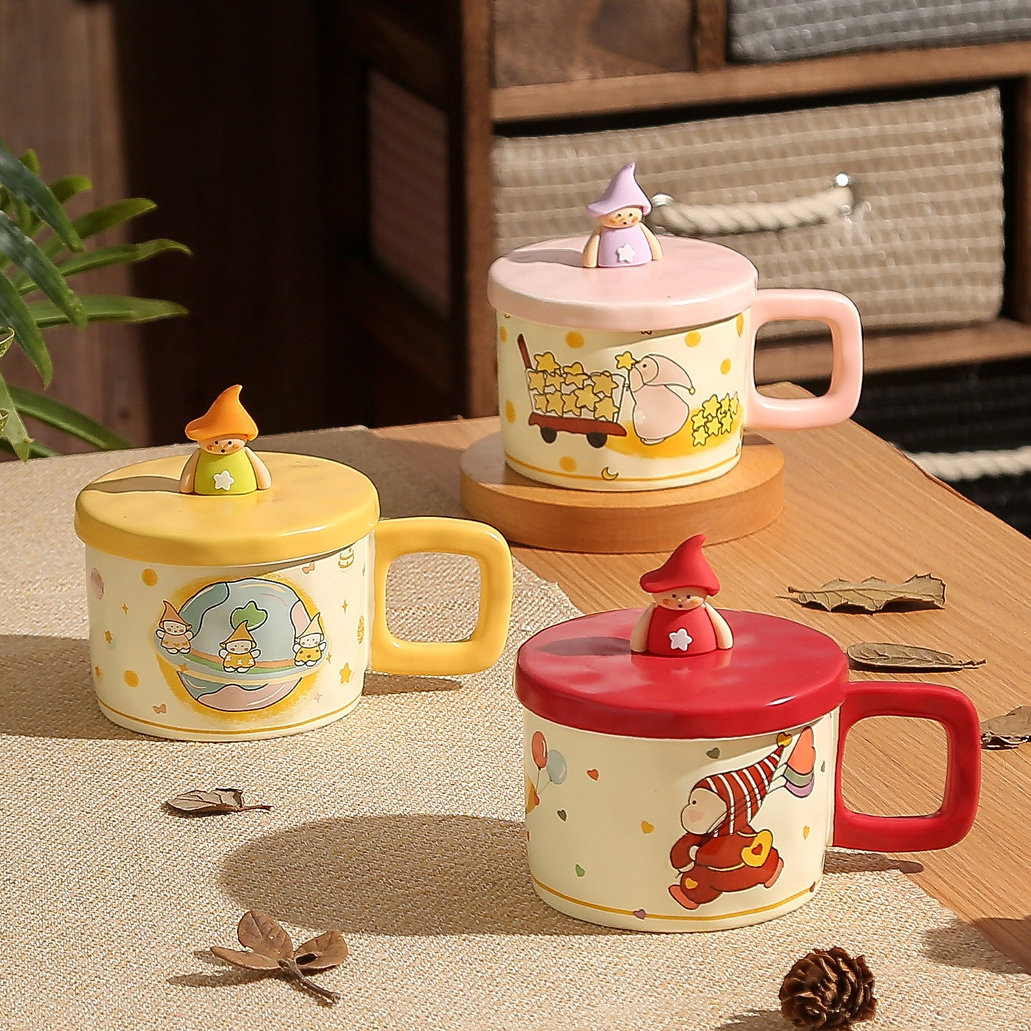 Cute Little Star Mug with Lid