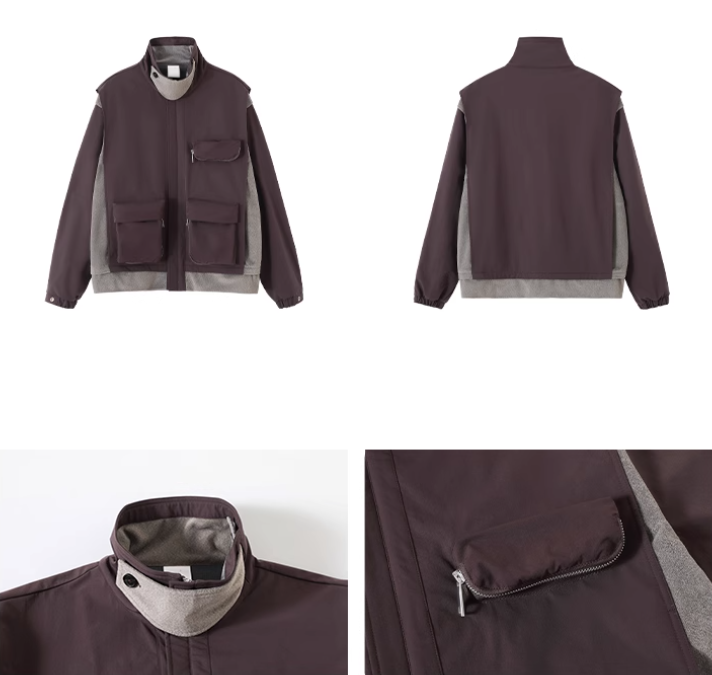 CONP 多口袋拼接夾克風衣外套