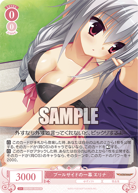 【OS01/R01-064S SR】プールサイドの一幕 エリナ