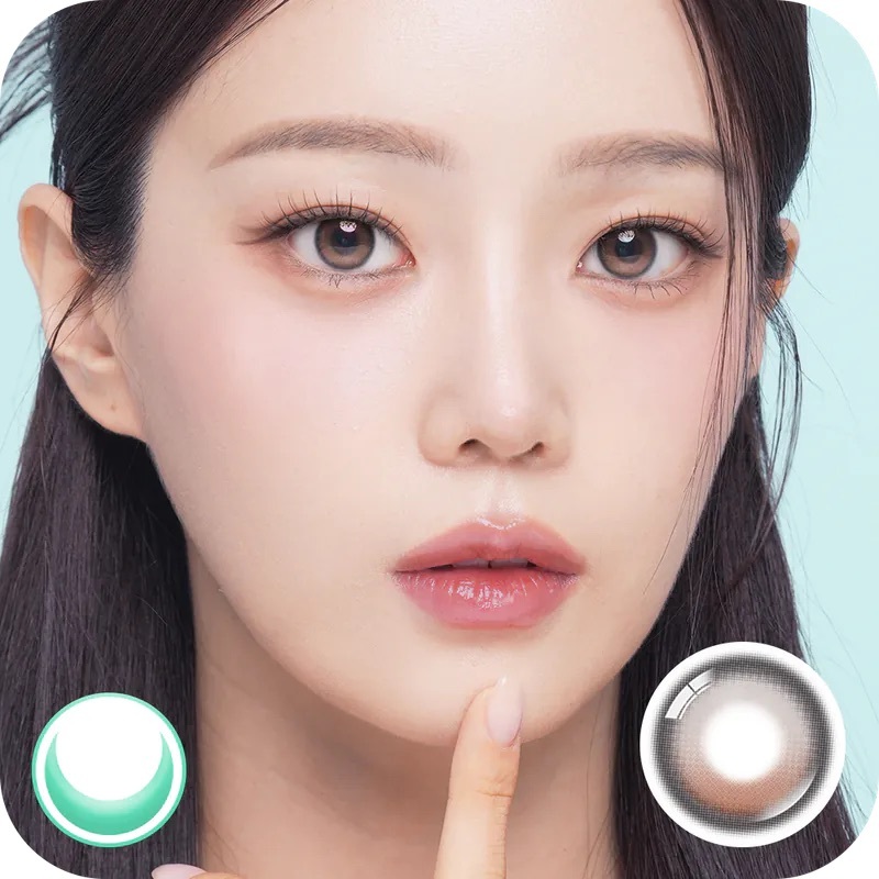 [月拋13.4mm] LENBLING 1 Month Pureble Mocha Choco 彩妝隱形眼鏡｜每盒2片