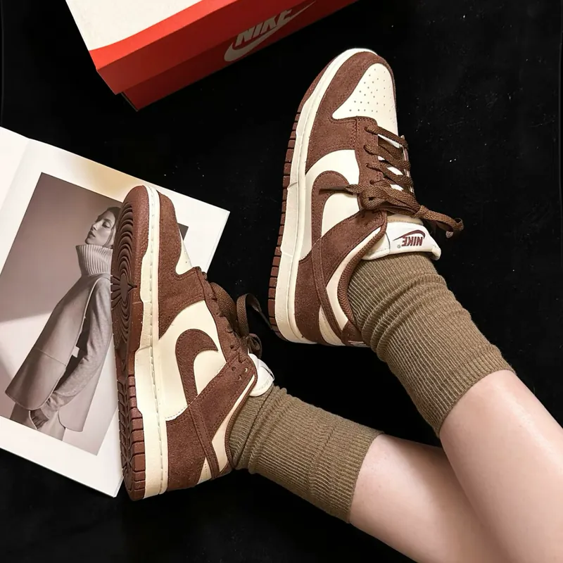 NIKE DUNK LOW NN "Red Sepia" 復古白棕 深咖啡 麂皮