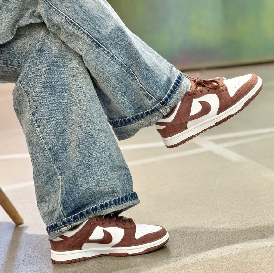 NIKE DUNK LOW NN "Red Sepia" 復古白棕 深咖啡 麂皮