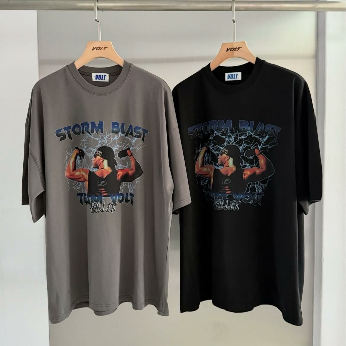 英文字圖案短袖Tee VOLT-094T