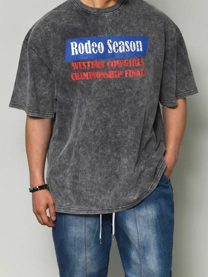 洗水英文字短袖Tee T5676