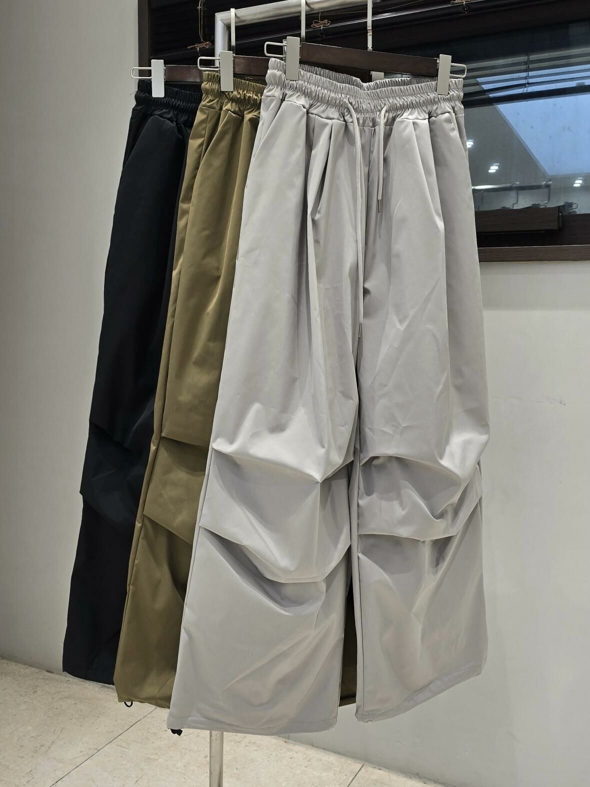 淨色可束腳鬆身褲 P3065