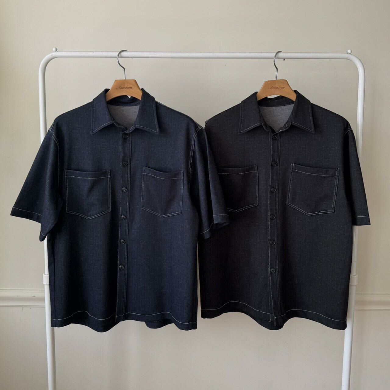 淨色短袖恤衫 BY ATTENTION-377S