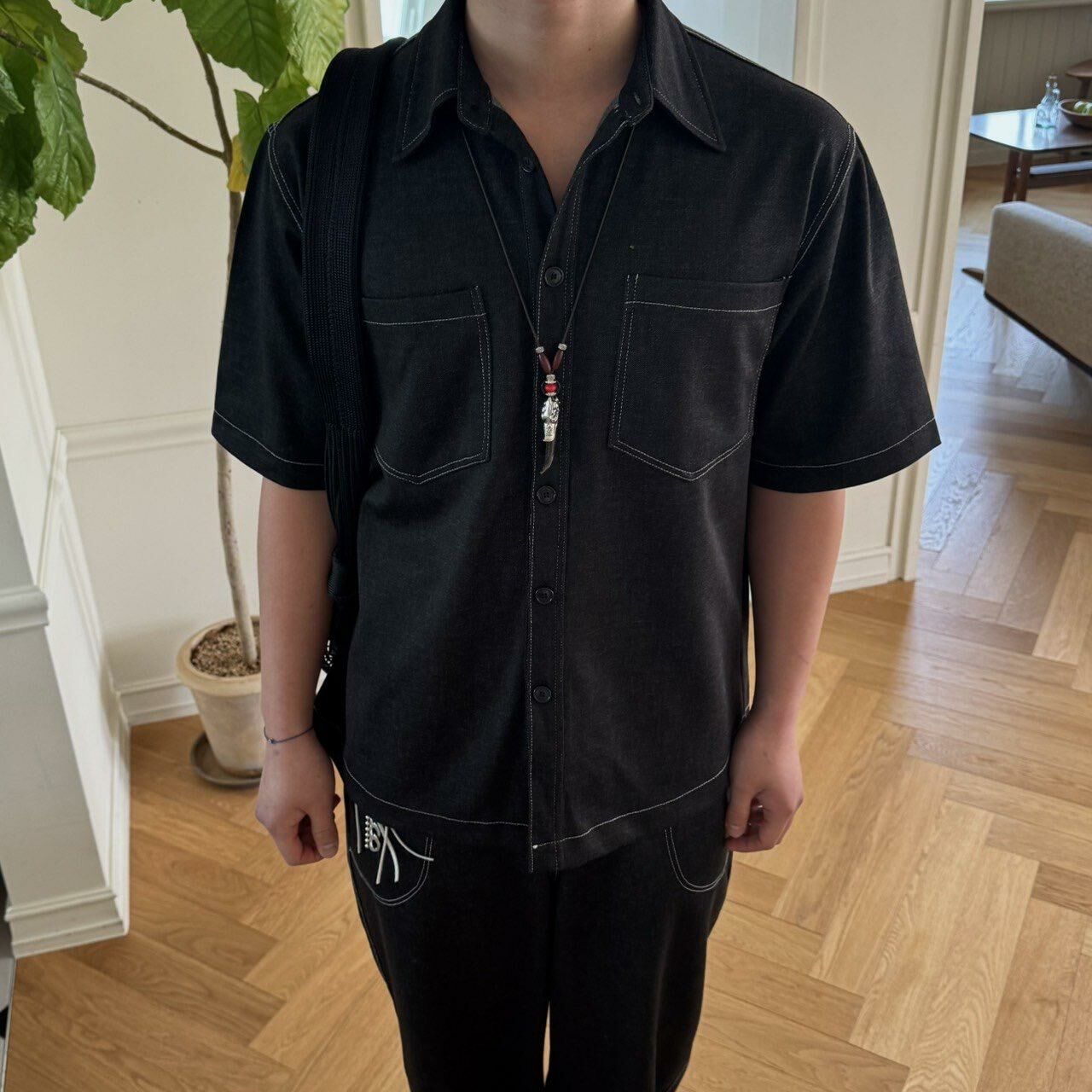 淨色短袖恤衫 BY ATTENTION-377S