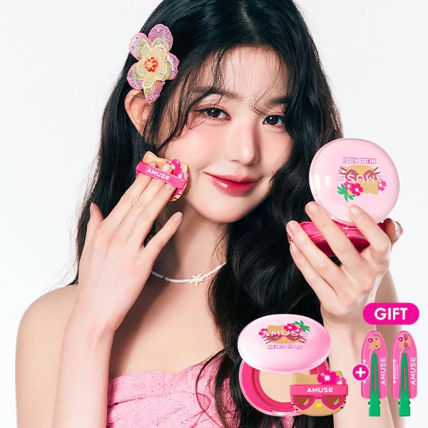 預 購 貨 品丨AMUSE x 「曬黑版」Hello Kitty 限定聯乘系列 Dew Power Vegan Cushion