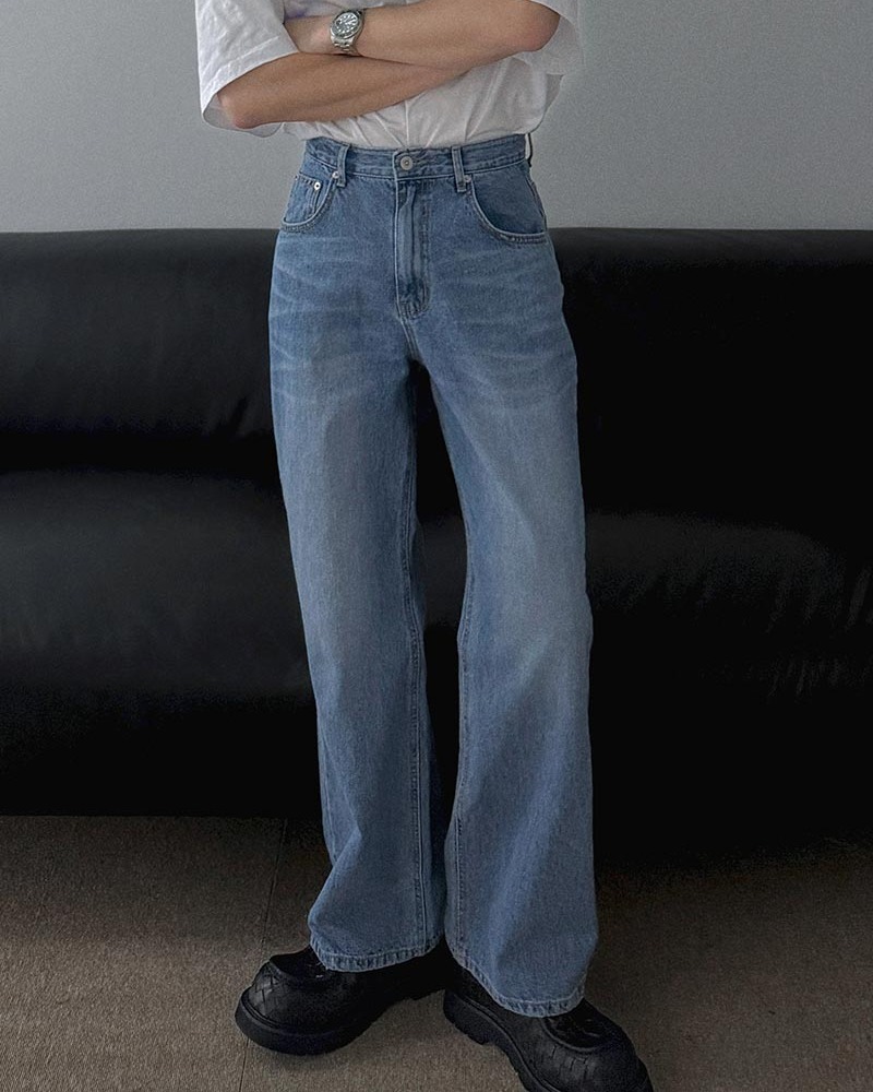 經典半靴型牛仔褲