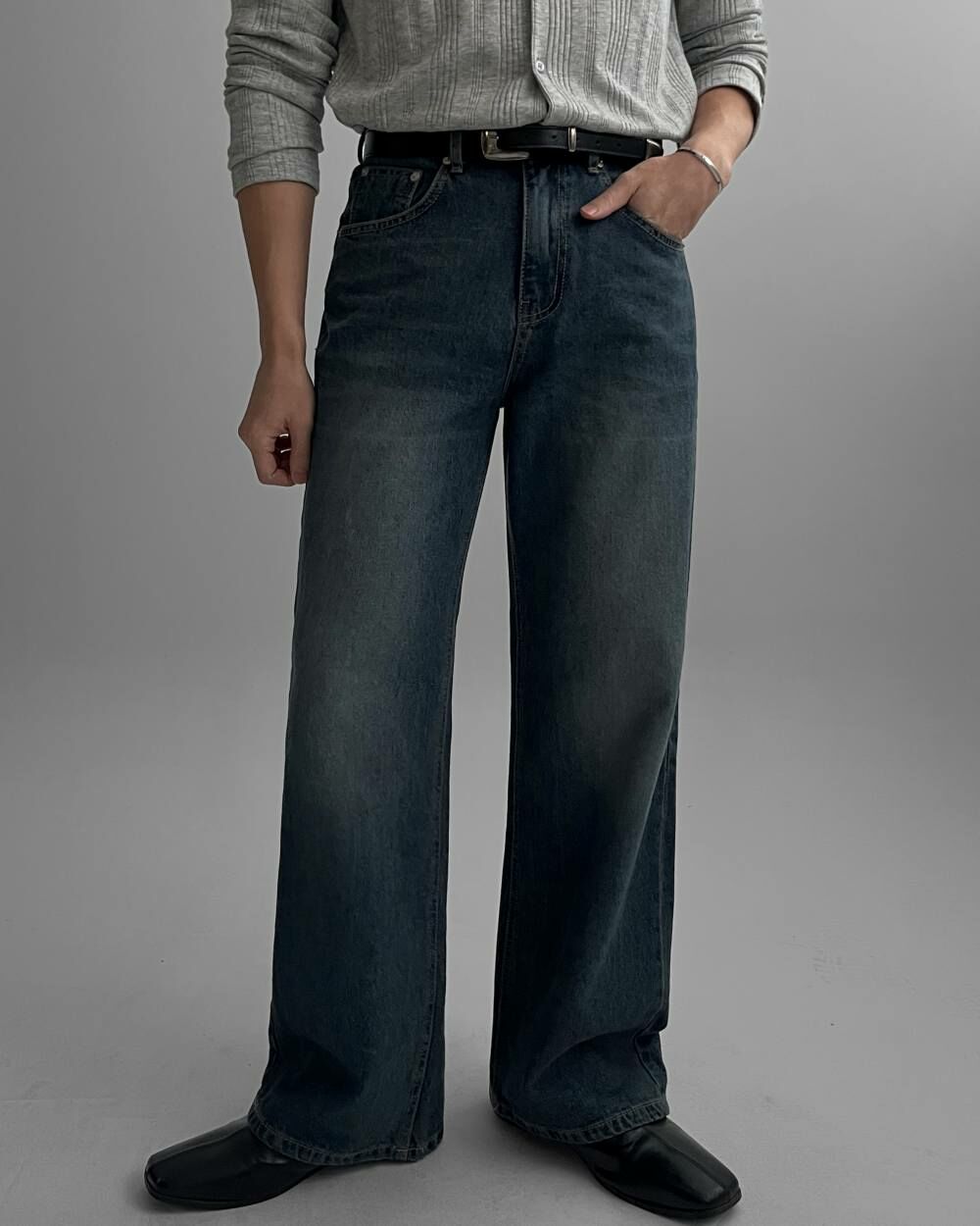 經典半靴型牛仔褲