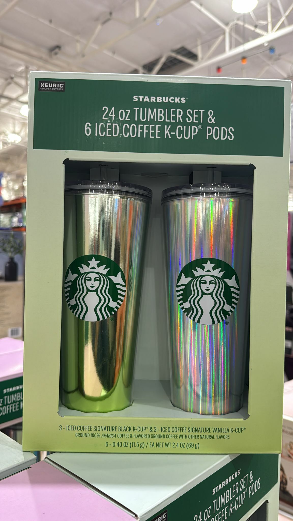 【預購】Starbucks G050108 24oz 靚彩虹色Tumbler杯2個裝+6粒K-Cup咖啡膠囊套裝