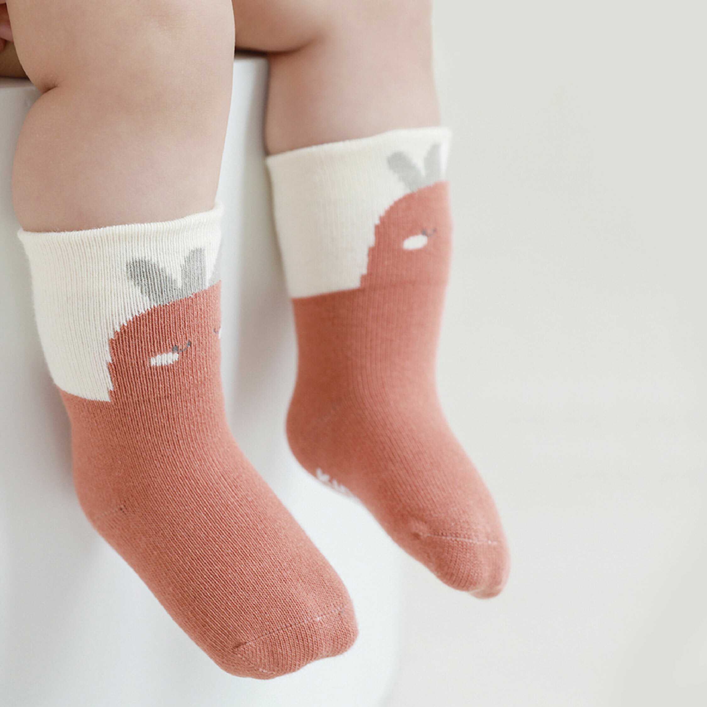 【JA4099】晚安動物止滑襪(兩雙一組)＊二色