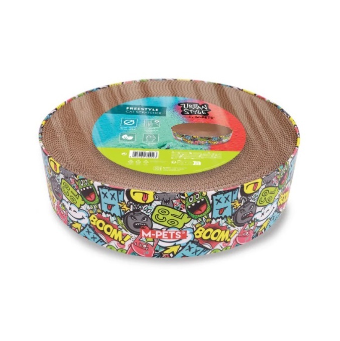 M-Pets Urban Style Freestyle Multi Color Cat Scratcher