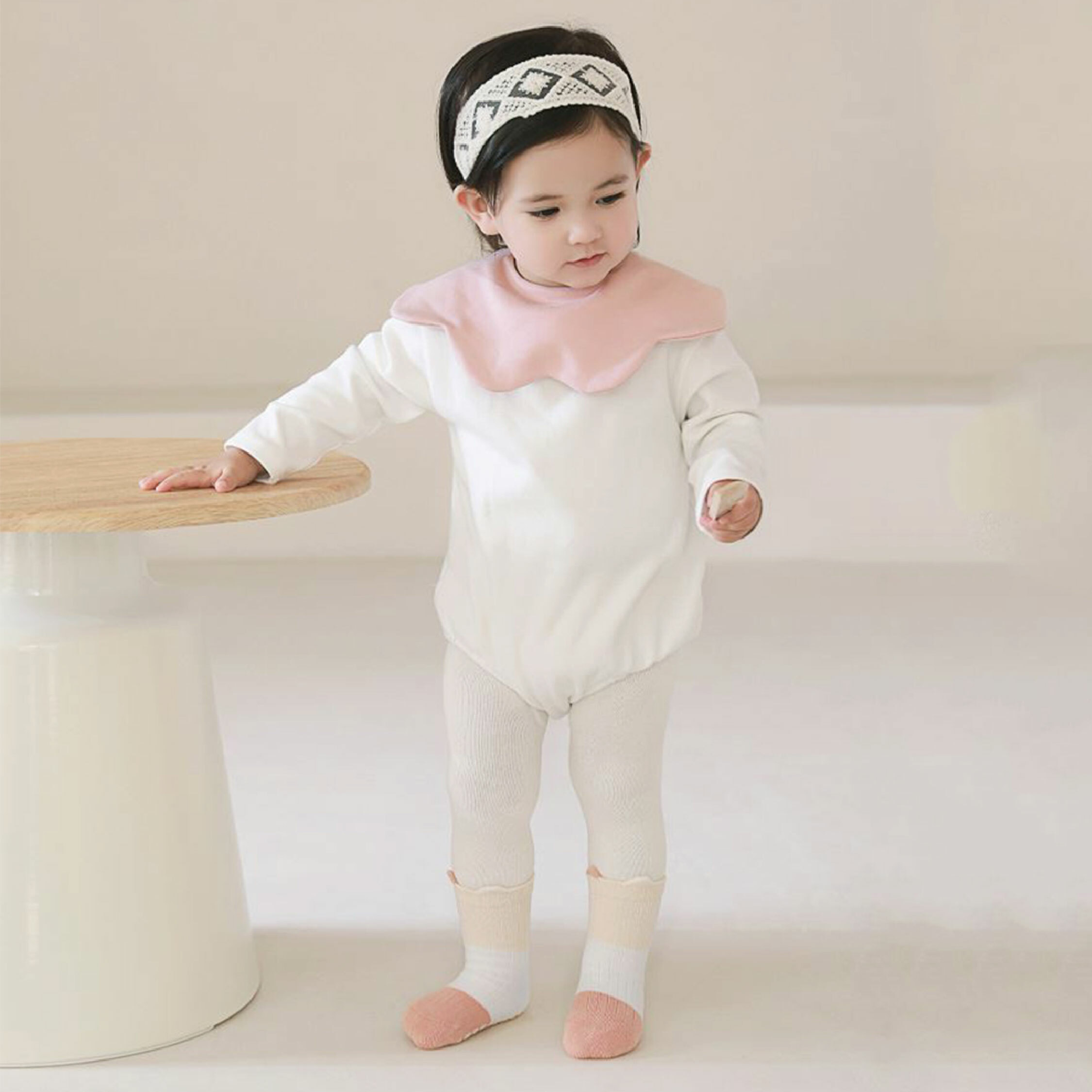 【JA4097】簡約三色止滑襪(兩雙一組)＊四色