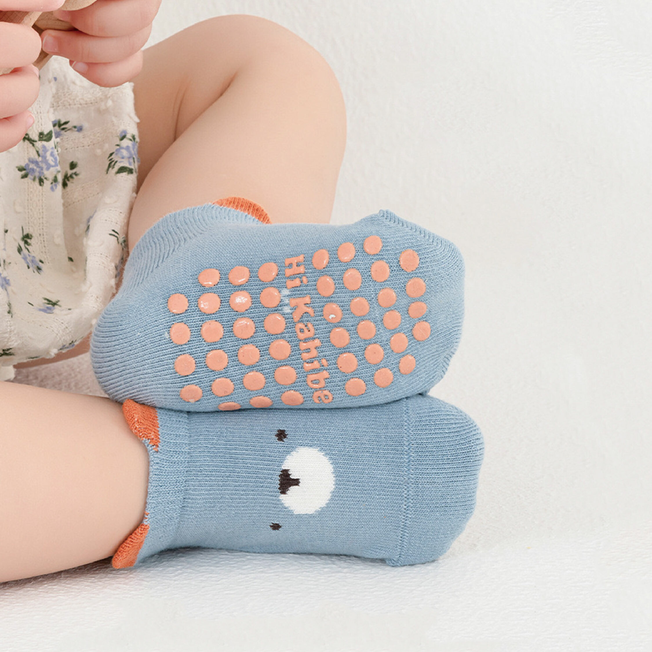 【JA4095】可愛動物表情止滑襪＊三色