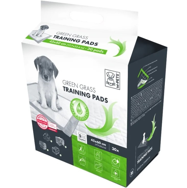 M-Pets Green Grass Training Pads 45x60cm (30pcs)