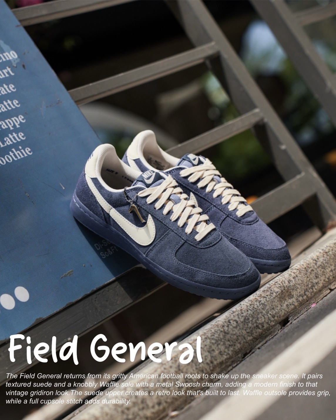 #代購 NIKE FIELD GENERAL 復古 麂皮 休閒鞋 IF0666-400 霧靄藍