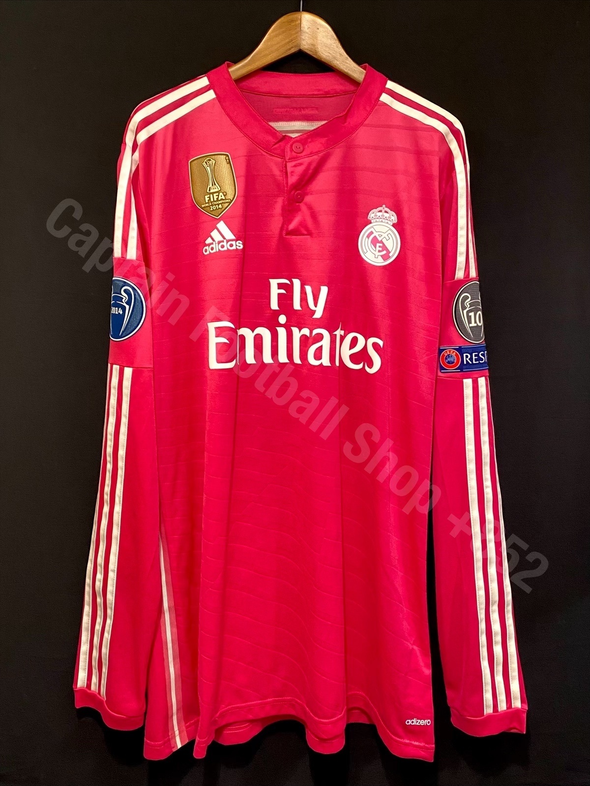 (Player Issue) Real Madrid 2014-2015 UEFA Champions league Adidas L/S Away Player Issue Shirt #2 VARANE