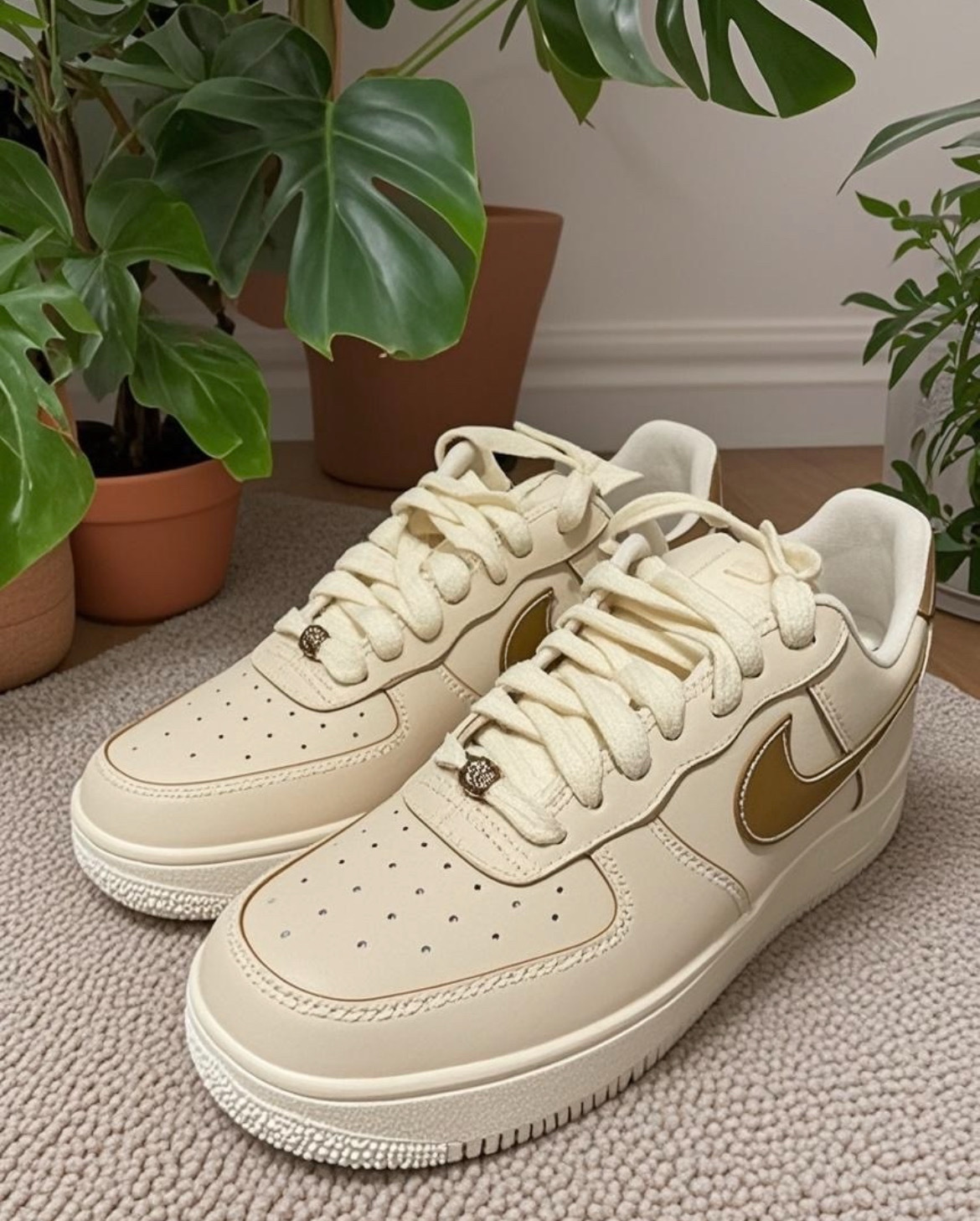 男鞋 NIKE AIR FORCE 1 '07 ' Pearl White' 奶棕 真皮 經典 休閒鞋【IB8865-221】AF1