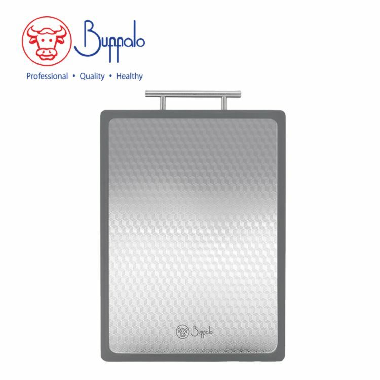 Buffalo牛頭牌抗菌防滑不銹鋼雙面砧板(17.8MM厚 393X289MM)BF10CB3929