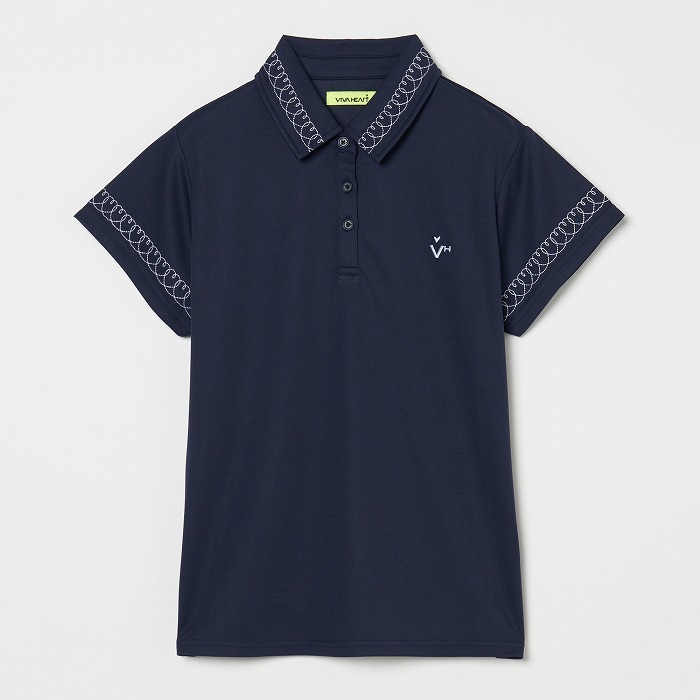 女士-愛心刺繡短袖Polo衫