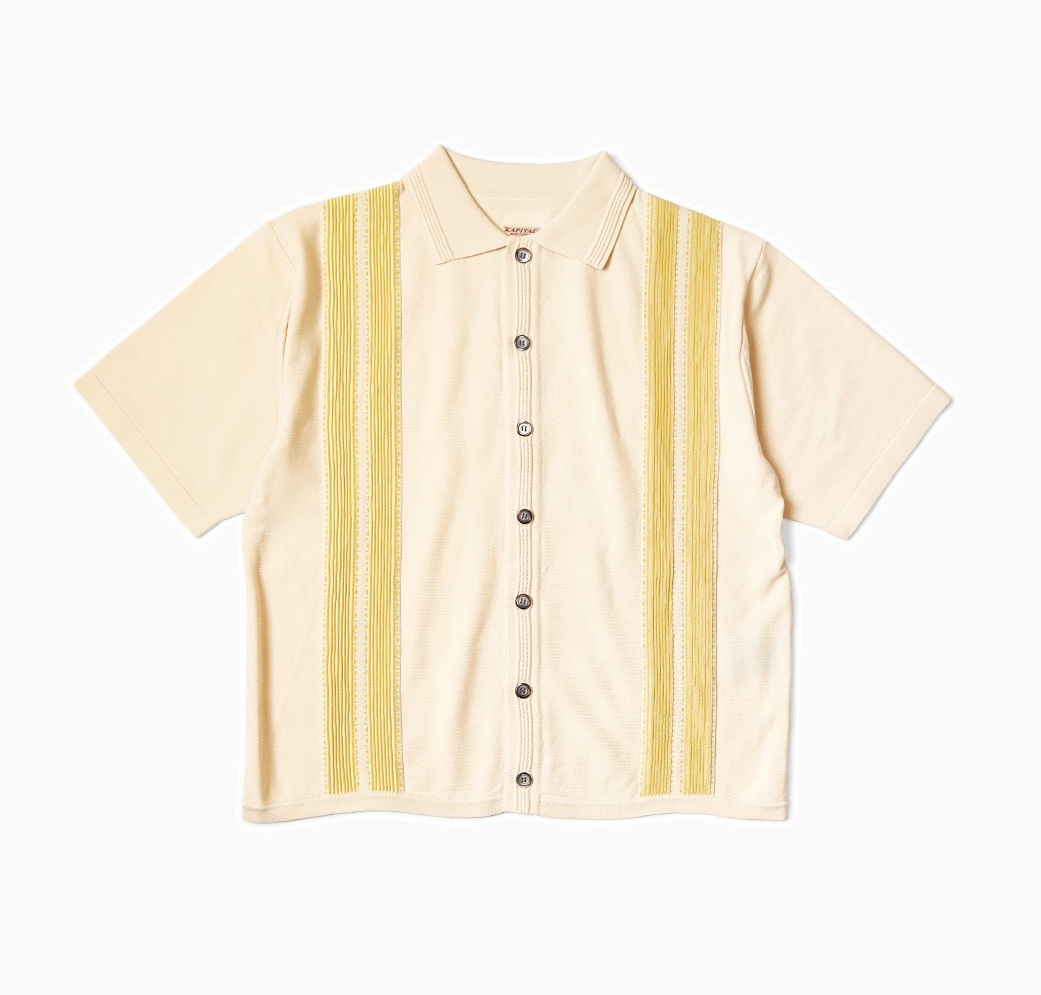KAPITAL 14G COTTON KNIT TENNSSEE ALOHA POLO SHIRT SS - PRE ORDER ITEM (預訂中)