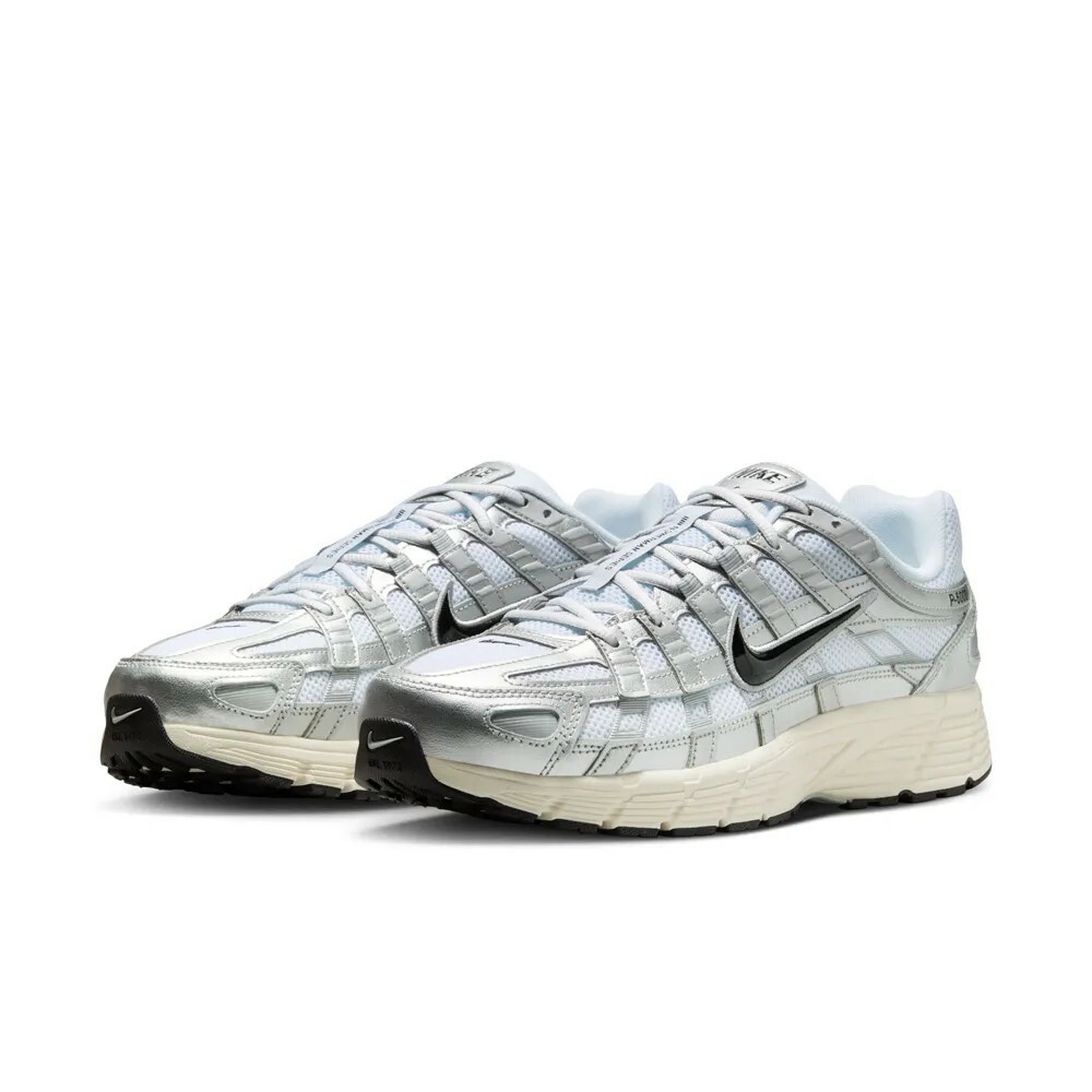 Nike P-6000 White Metallic Silver Flat 銀色黑勾 CD6404-105