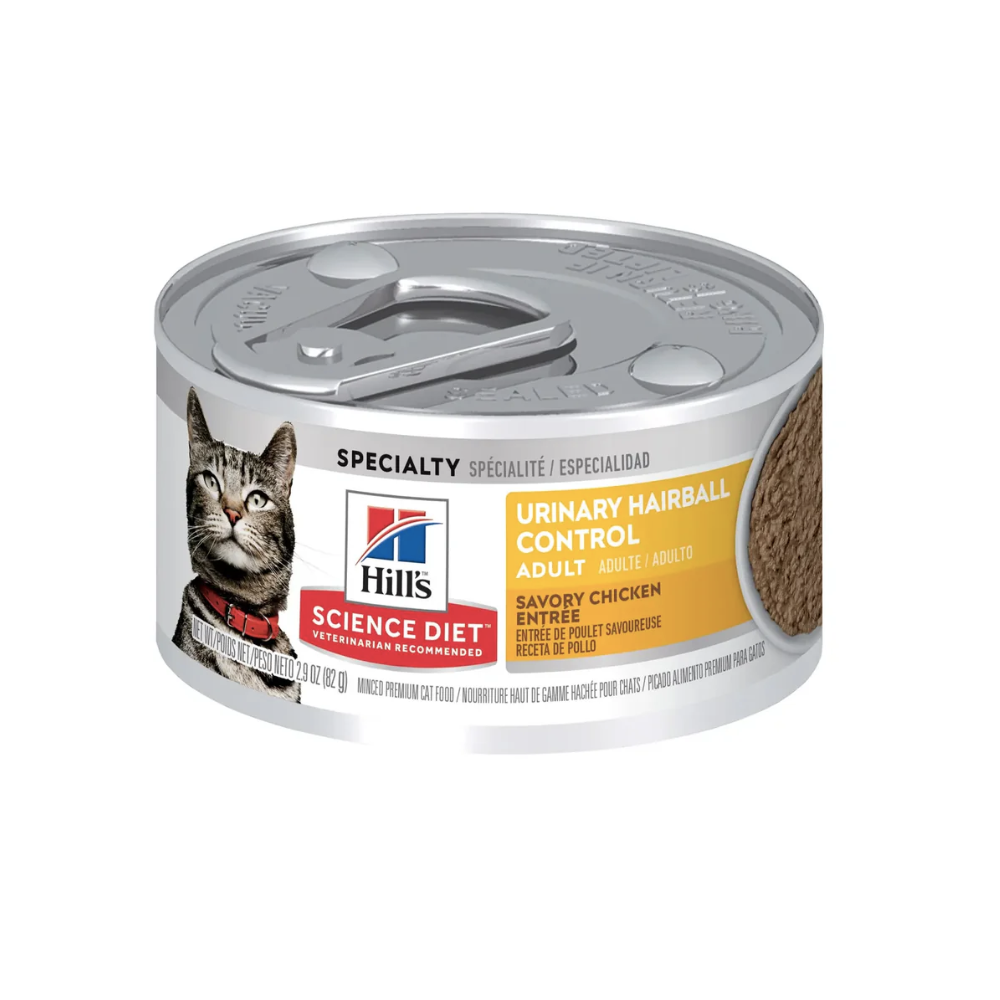 Hill's - 貓濕糧 - 成貓泌尿道健康和去毛球罐頭 2.9 OZ (24罐) 10138