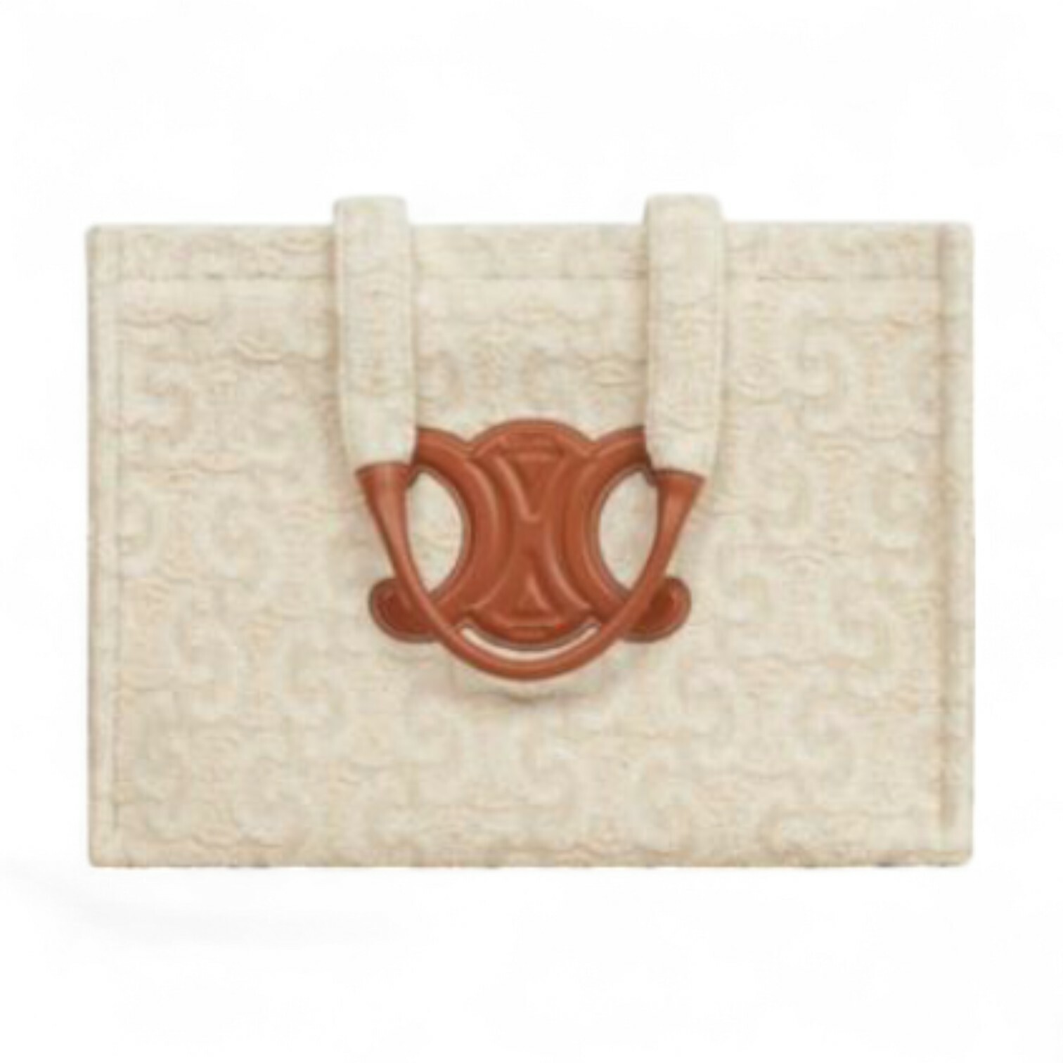 Celine large cabas tote bag 196762FL1.02NT Natural / Tan