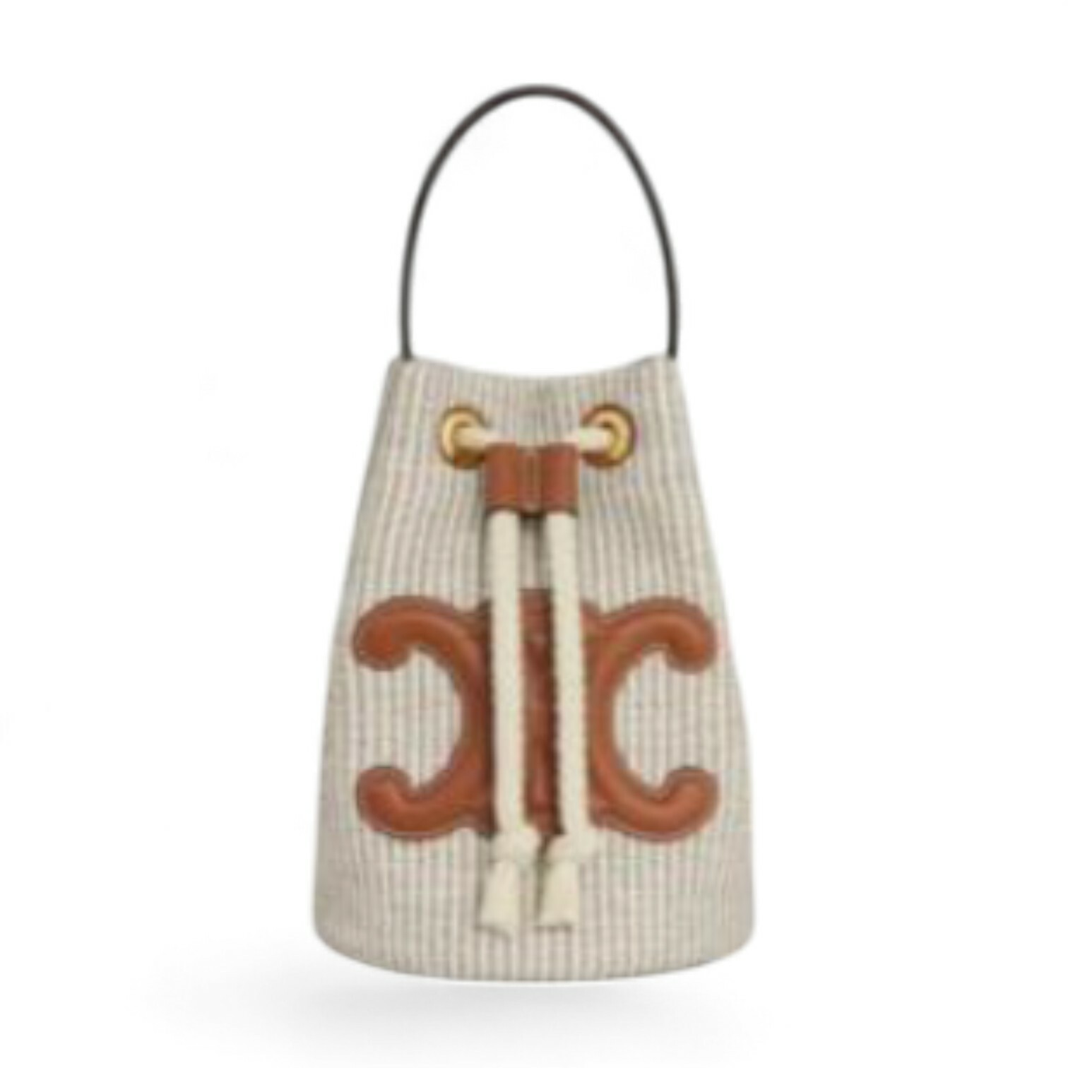Celine triomphe teen bucket bag 196532FEA.02BG Beige