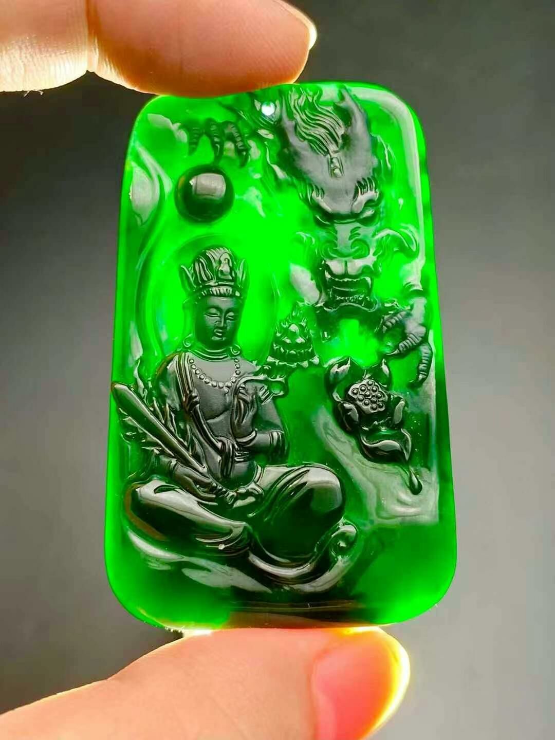 4255958 翡翠墨翠虛空藏菩薩