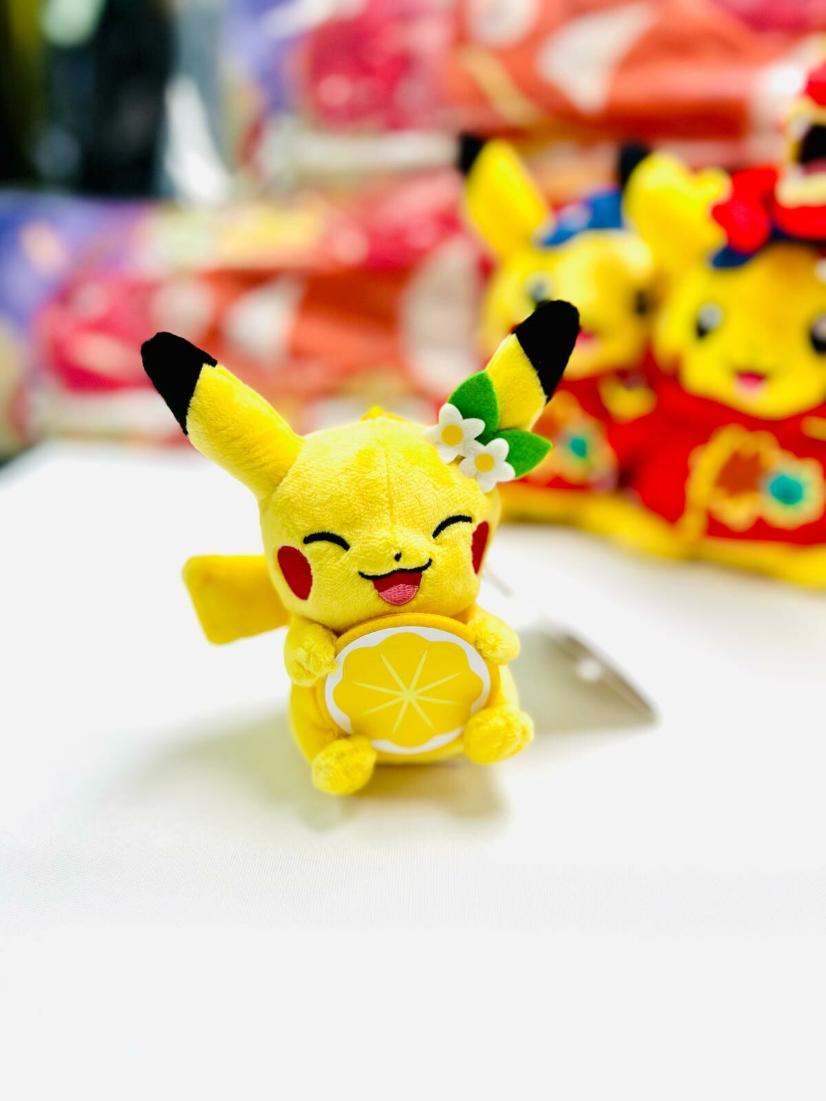 Pokemon Pokemon Center Original Plush Keychain Pikachu Lemon Ver. Hiroshima JAPAN