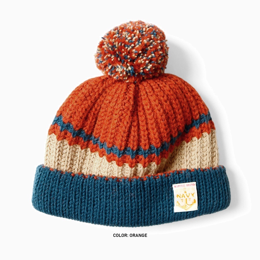 KAPITAL 3G WOOL RIB KNIT CAP - PRE ORDER ITEM (預訂中)