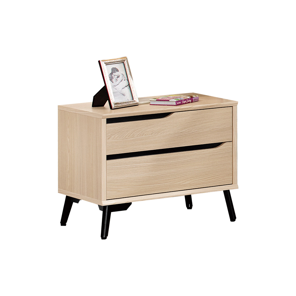 米達1.8尺床頭櫃/二抽收納櫃/置物櫃