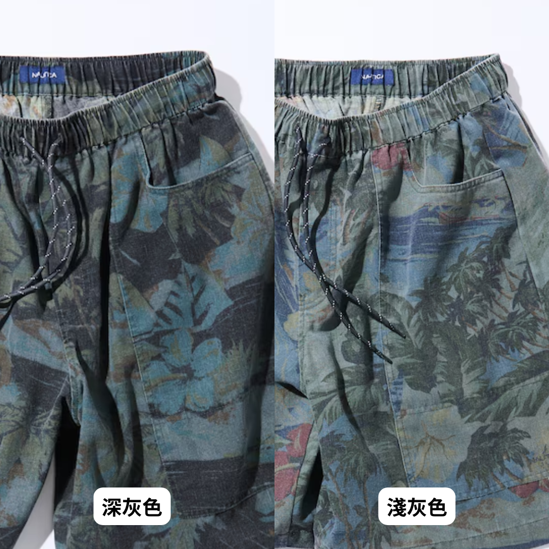 "代購" NAUTICA Aloha 印花褪色休閒短褲