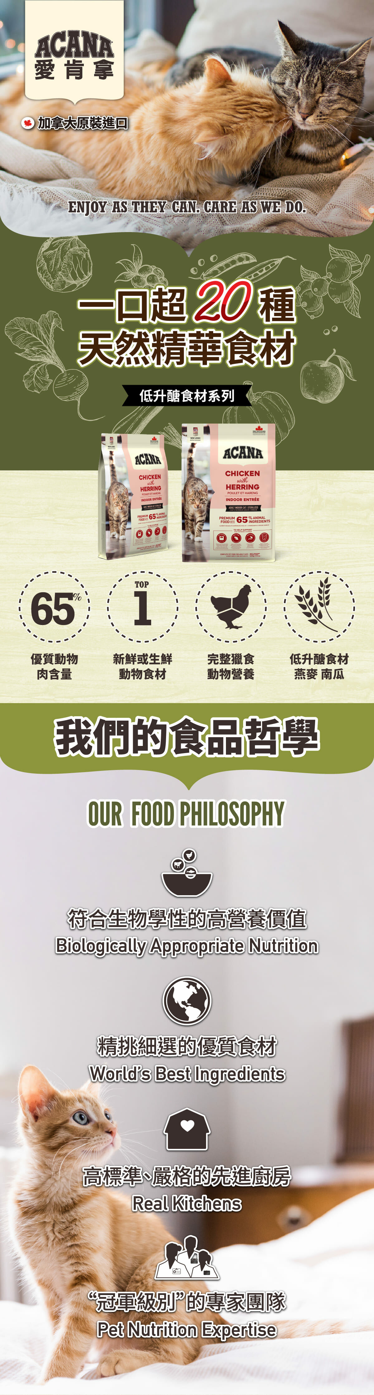 室內開胃-低GI配方-貓飼料-愛肯拿-ACANA