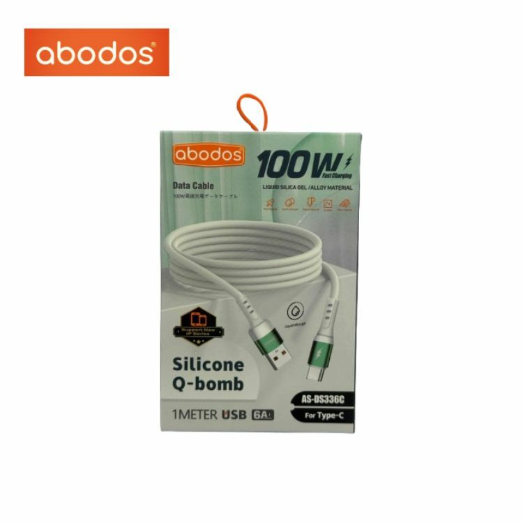 Abodos 1米矽膠快充數據線 (會員專享額外9折) AS-DS336C