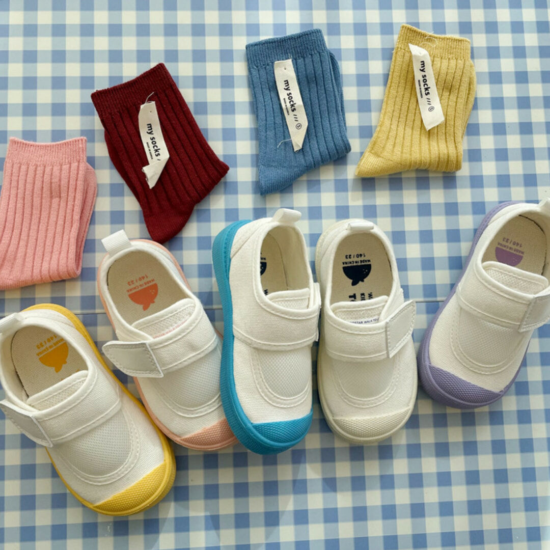25夏 幼兒園透氣網布室內鞋（三色）