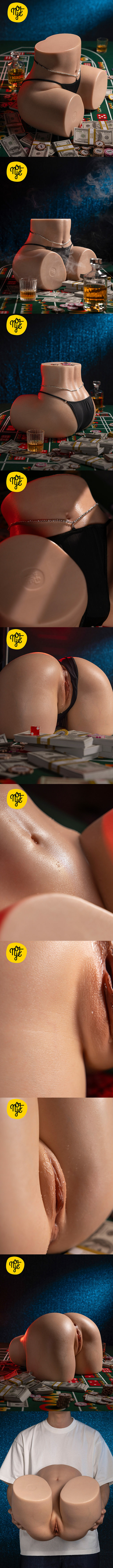 NOT YE 奈也娃娃 擬真矽膠臀模-14KG silicone butt sex doll