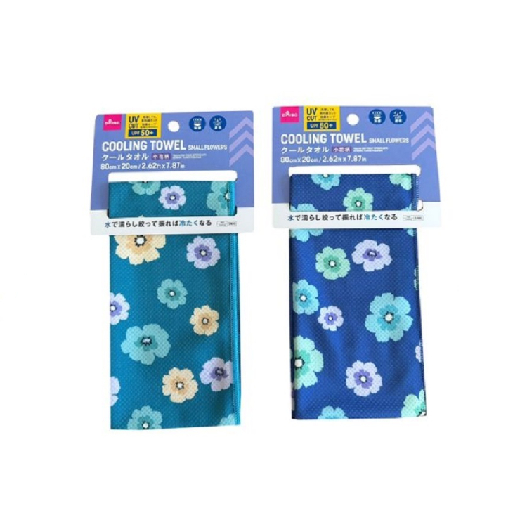 涼感速乾毛巾/抗UV 小花 80×20cm