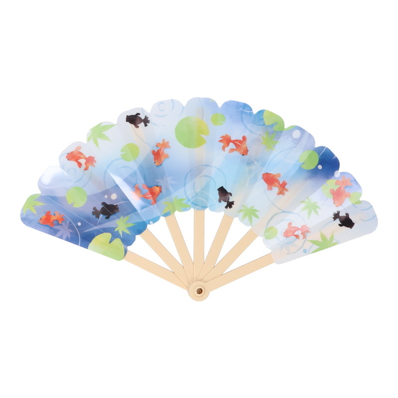 折扇/金魚 18.8cm