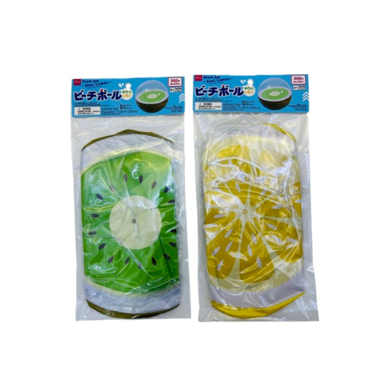 海灘球充氣玩具/奇異果、檸檬 直徑約26cm