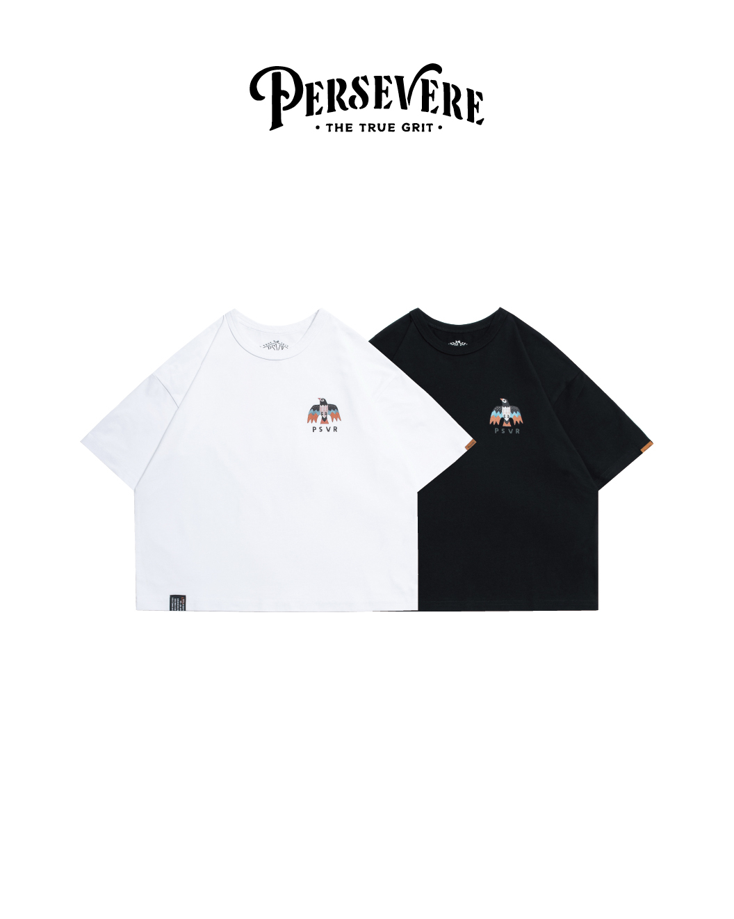PERSEVERE 春夏童裝雷鳥Tee 白/黑 25 S/S kids' T-shirt series Thunderbird Tee