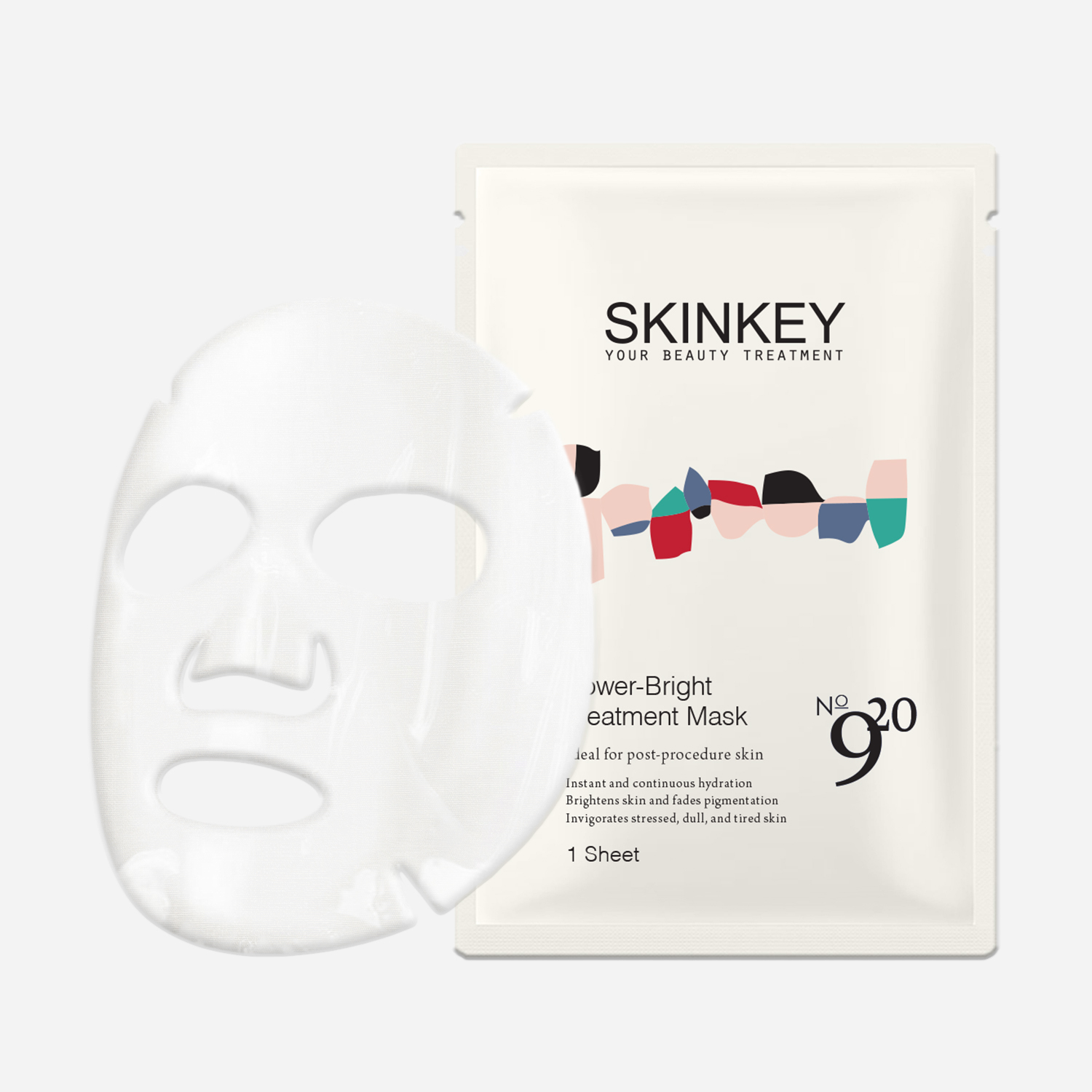 Power-Bright Treatment Mask 醫學級亮白鎖水面膜 5pc/box