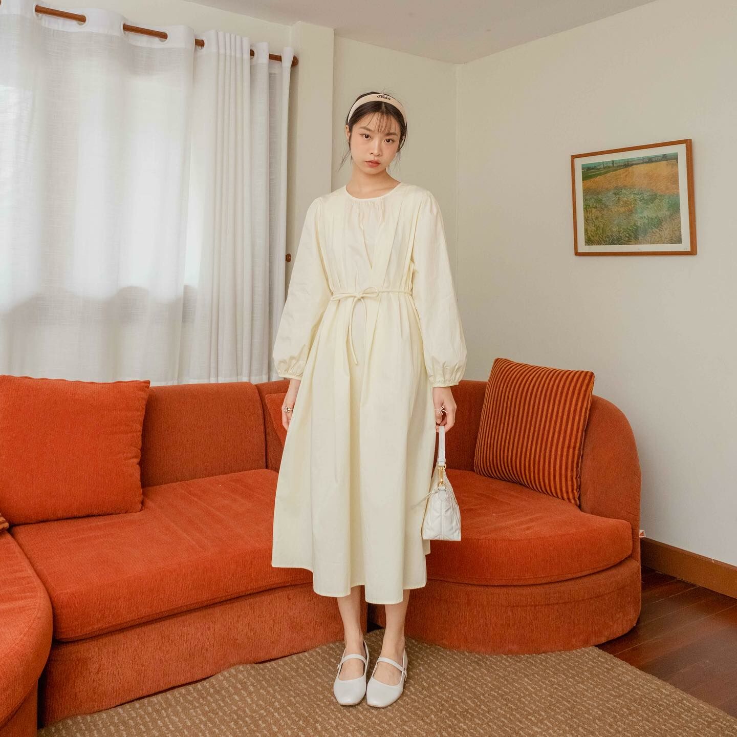 Kimmame - Jazzie Cotton 長袖連身裙